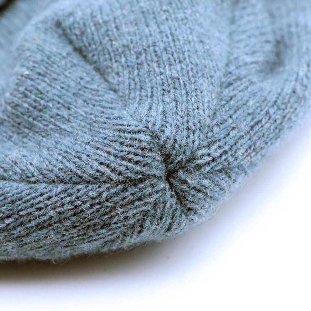 PATAGONIA(パタゴニア) 23AW ワッペンパッチ リサイクルウールナイロン ビーニー ニットキャップ ブルー レディース
