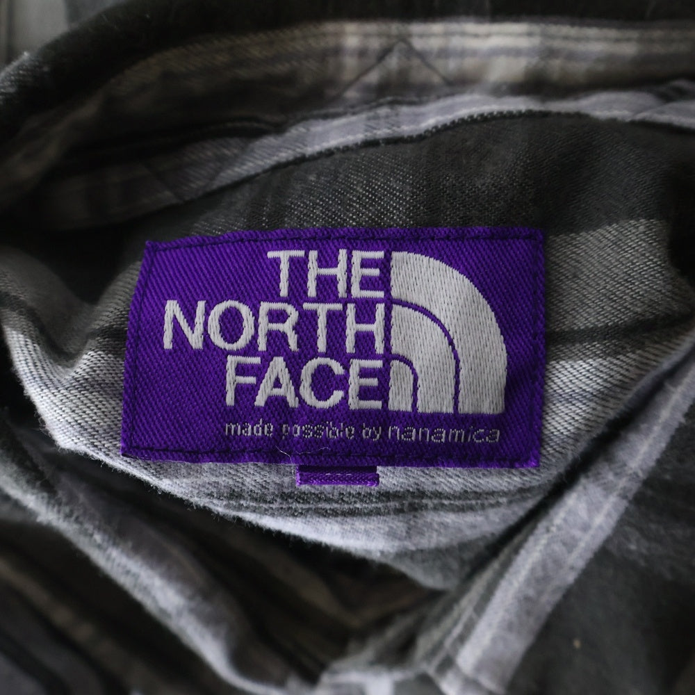 THE NORTH FACE PURPLE LABEL(ノースフェイスパープルレーベル) 25SS Flannel Field Work Shirt フランネルシャツ ブラック/チェック