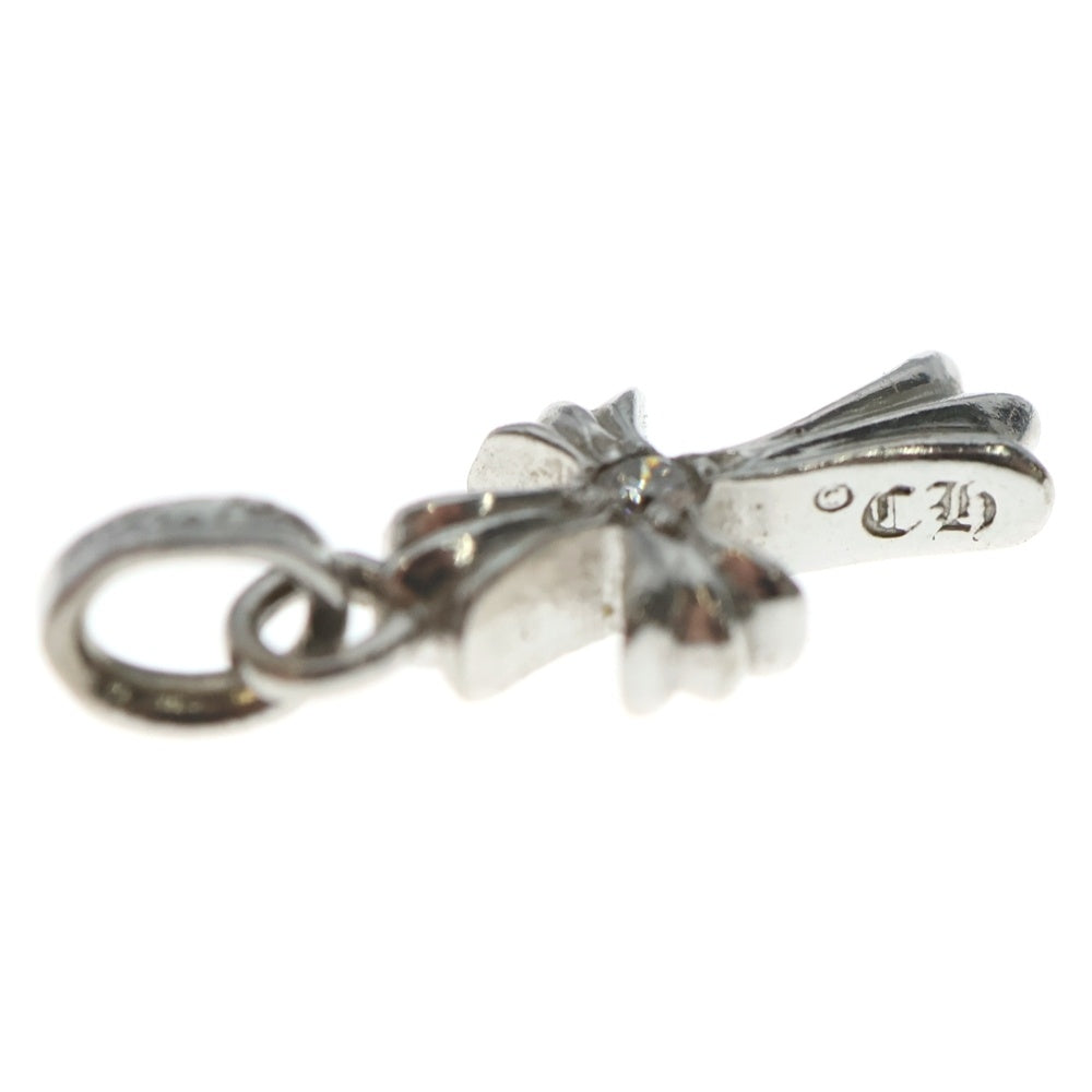 CHROME HEARTS(クロムハーツ) 18KWG CRS BBYFAT DIA ベイビーファットクロス 両面1ダイヤ ペンダントトップ ホワイトゴールド BCA005