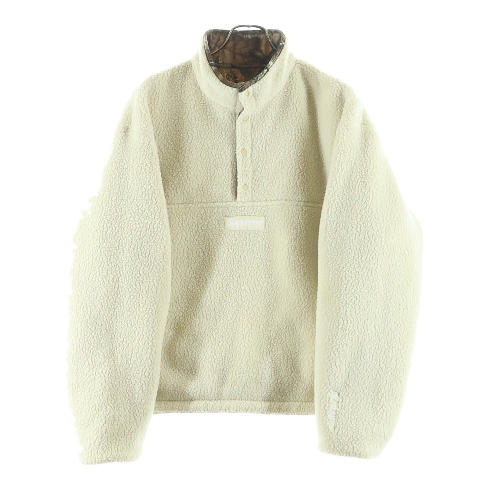 SUPREME(シュプリーム) 24AW Polartec Shearling Reversible Pullover Real Tree フリースジャケット カーキ/カモフラ