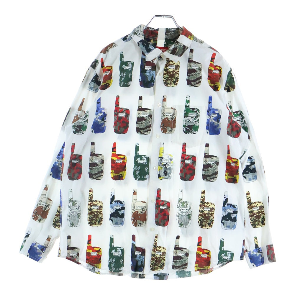 SUPREME(シュプリーム) 23AW Walkie Talkie Shirt ウォッキートーキーシャツ 長袖シャツ ホワイト