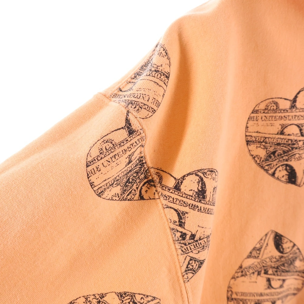 SUPREME(シュプリーム) 24AW Love Cash Hooded Sweatshirt ラブキャッシュ プルオーバーパーカー オレンジ