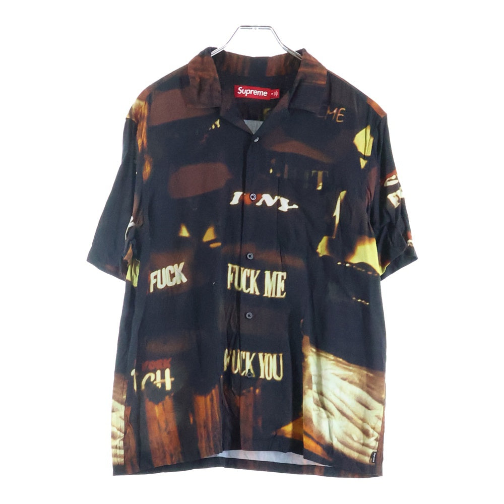 SUPREME シュプリーム 24AW Canal St. S/S Shirt キャナル レーヨン 半袖シャツ ブラック 総柄 SUPREME(シュプリーム) 24AW Canal St. S/S Shirt キャナル レーヨン