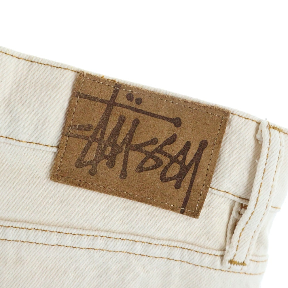 STUSSY(ステューシー) 24SS CLASSIC JEAN DENIM コインポケット Sロゴ クラシックデニムジーンズ 生成り ベージュ