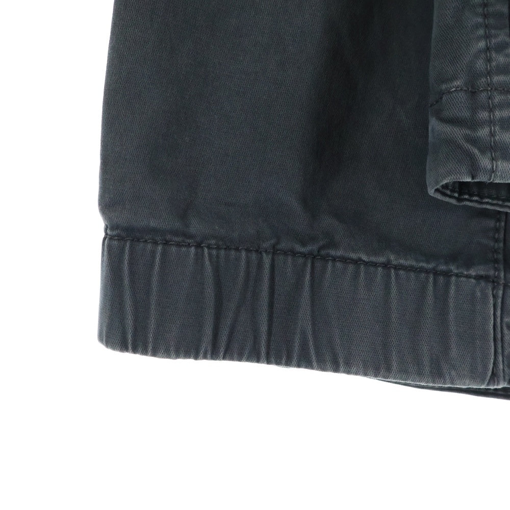 STONE ISLAND(ストーンアイランド) 24AW ORGANIC STRETCH BROKEN TWILL COTTON ジップアップ 長袖シャツ ジャケット ブラック K1S151200003 S0004