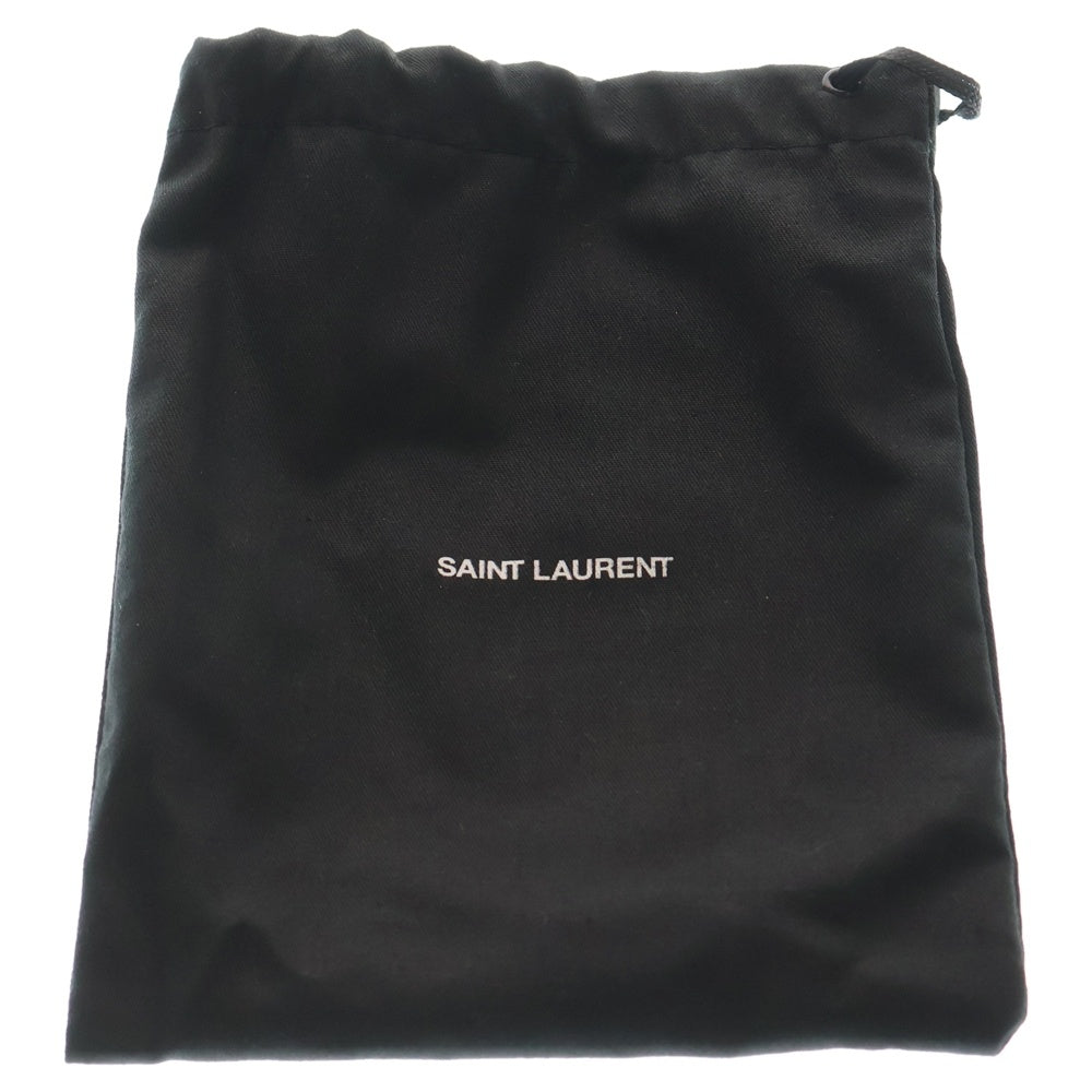 YVES SAINT LAURENT(イヴサンローラン) モノグラム ナローベルト スクエアバックル ラッカードレザー 2CM 554465BOO0W9207 ホワイト レディース