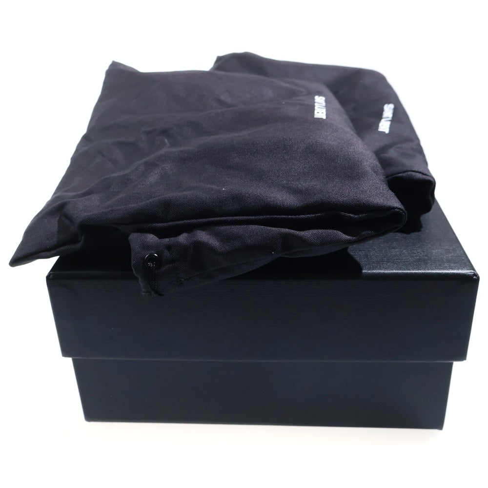 YVES SAINT LAURENT(イヴサンローラン) カサンドラ パテントレザー フラットサンダル 659817AAGKK1000 ブラック レディース