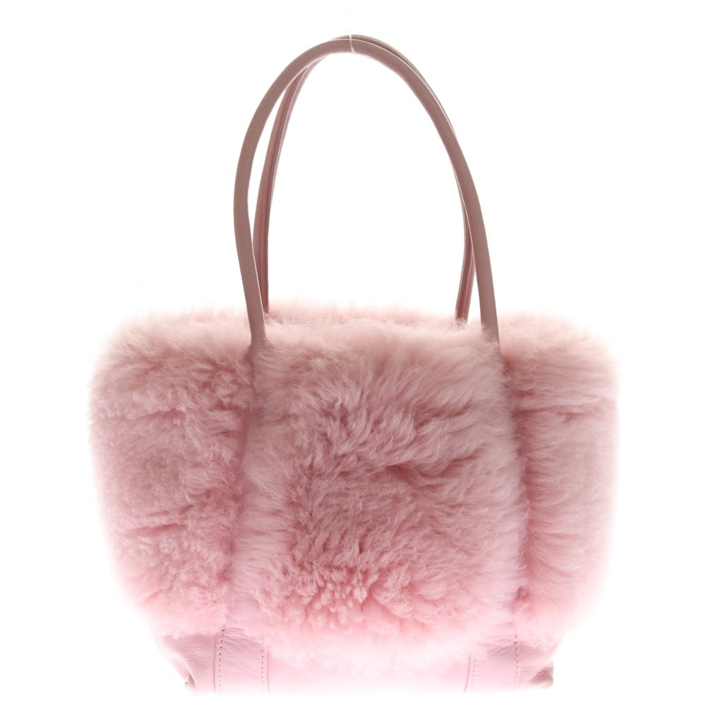CHROME HEARTS(クロムハーツ) TOTE MINI トートミニ レザームートンハンドバッグ ピンク レディース