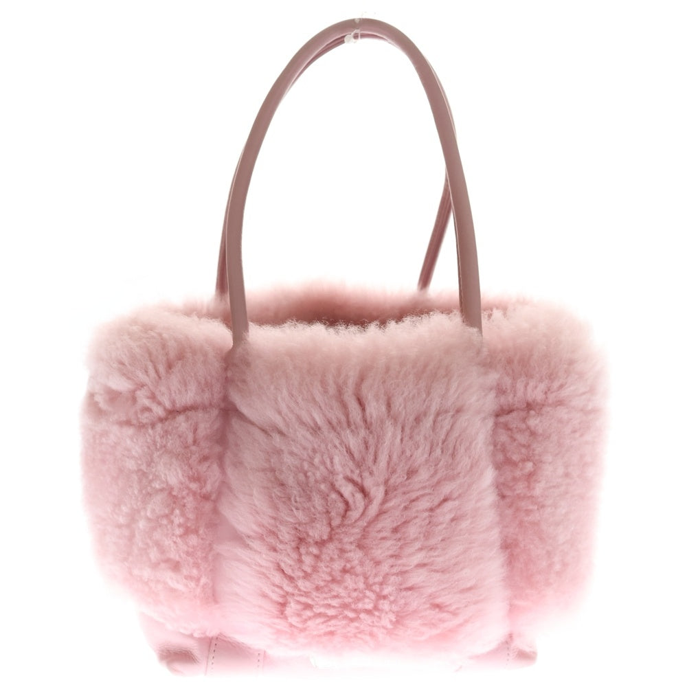 CHROME HEARTS(クロムハーツ) TOTE MINI トートミニ レザームートンハンドバッグ ピンク レディース