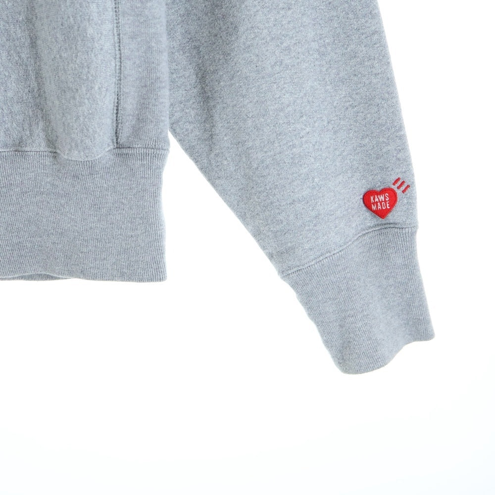 HUMAN MADE(ヒューマンメイド) ×KAWS Made Sweatshirt カウズ リバース仕様 クルーネックスウェット グレー