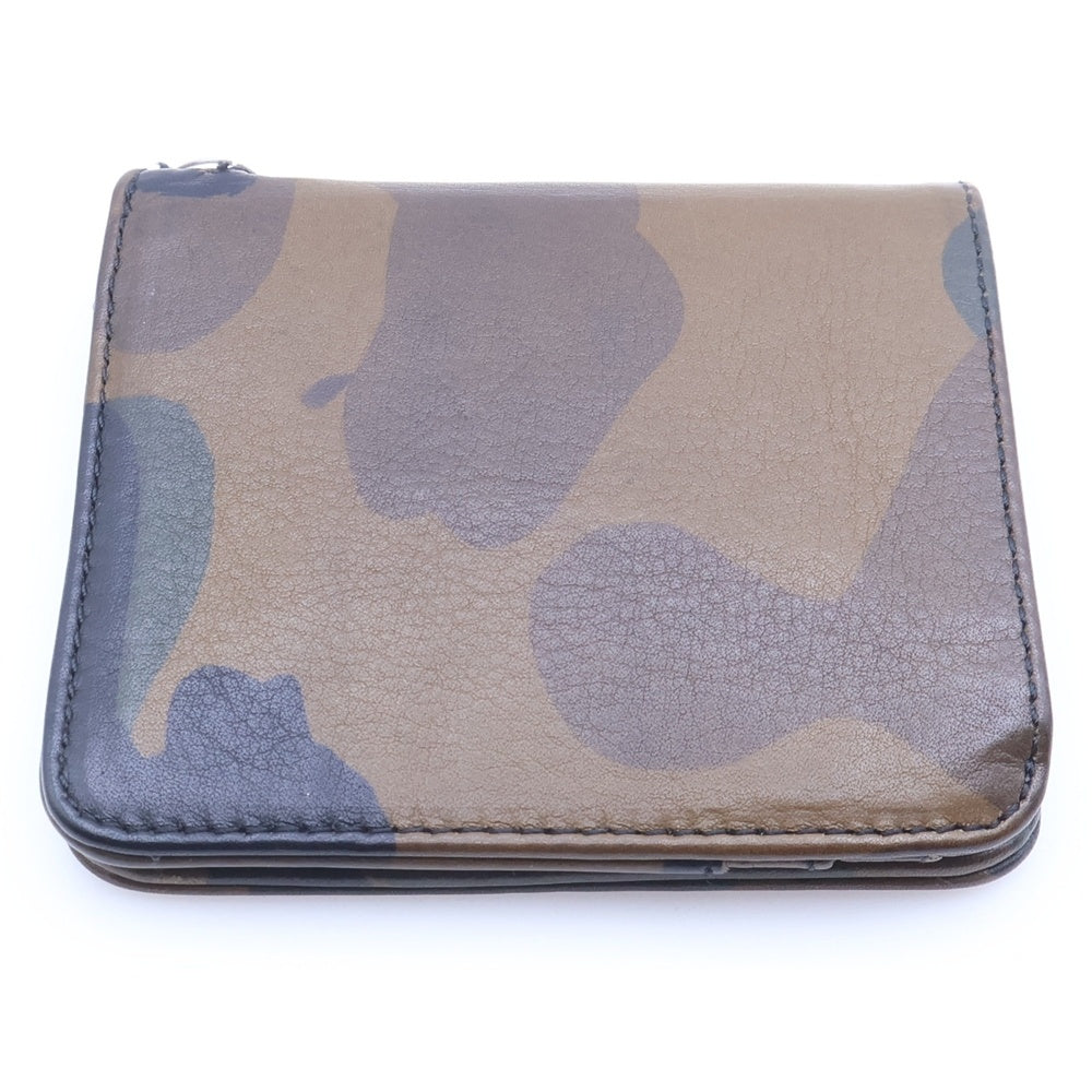 CHROME HEARTS(クロムハーツ) DR DIGIACOMO ディジャコモ カモフラ柄グロメット付き レザーウォレット財布 カーキ