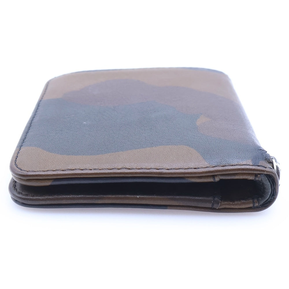 CHROME HEARTS(クロムハーツ) DR DIGIACOMO ディジャコモ カモフラ柄グロメット付き レザーウォレット財布 カーキ