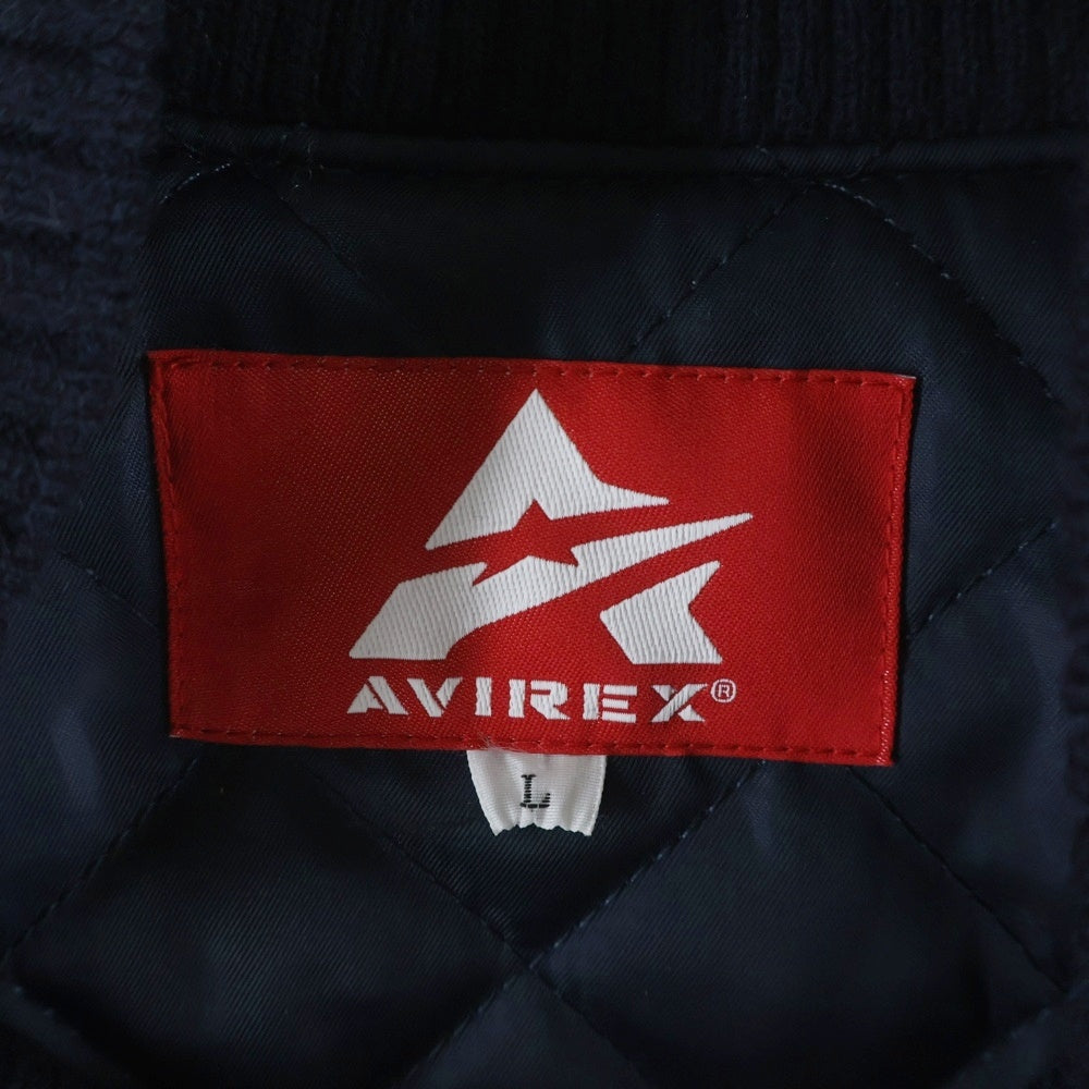AVIREX(アヴィレックス) ×MLB STADIUM JACKET SUBWAY SERIES スタジアム ジャケット サブウェイシリーズ スタジャン ブラック 783-3252050