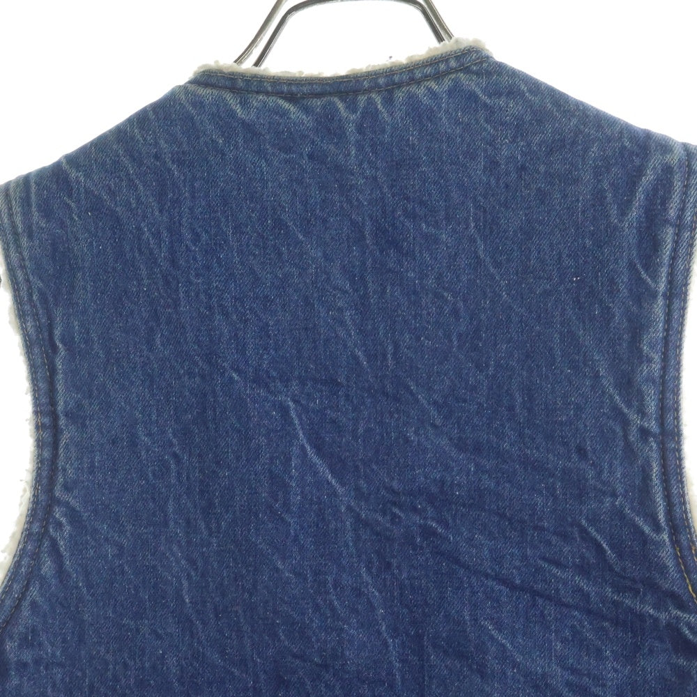Levi's(リーバイス) 70s-80s 裏ボア ランチベスト オレンジタブ スナップ デニムベスト インディゴ