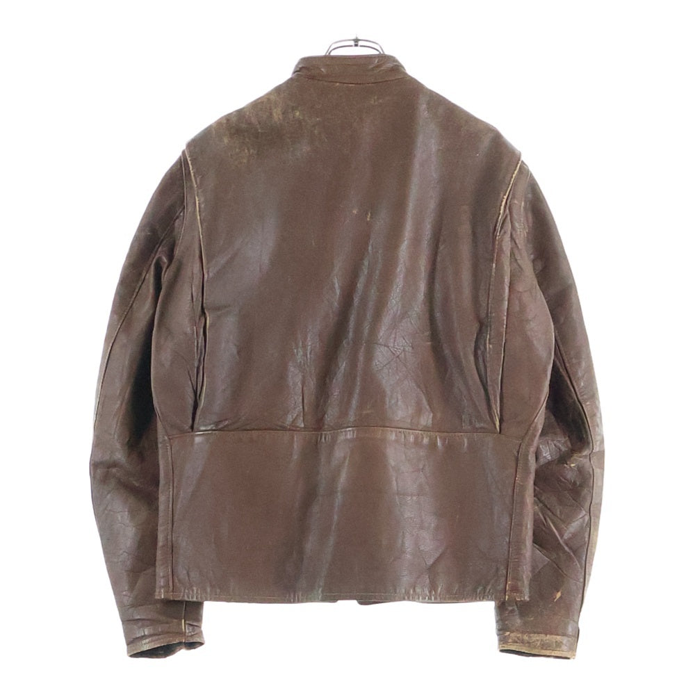 VINTAGE(ヴィンテージ) 60s-70s 涙ジップ TALON SWIFT ZIP シングルライダース ブラウン
