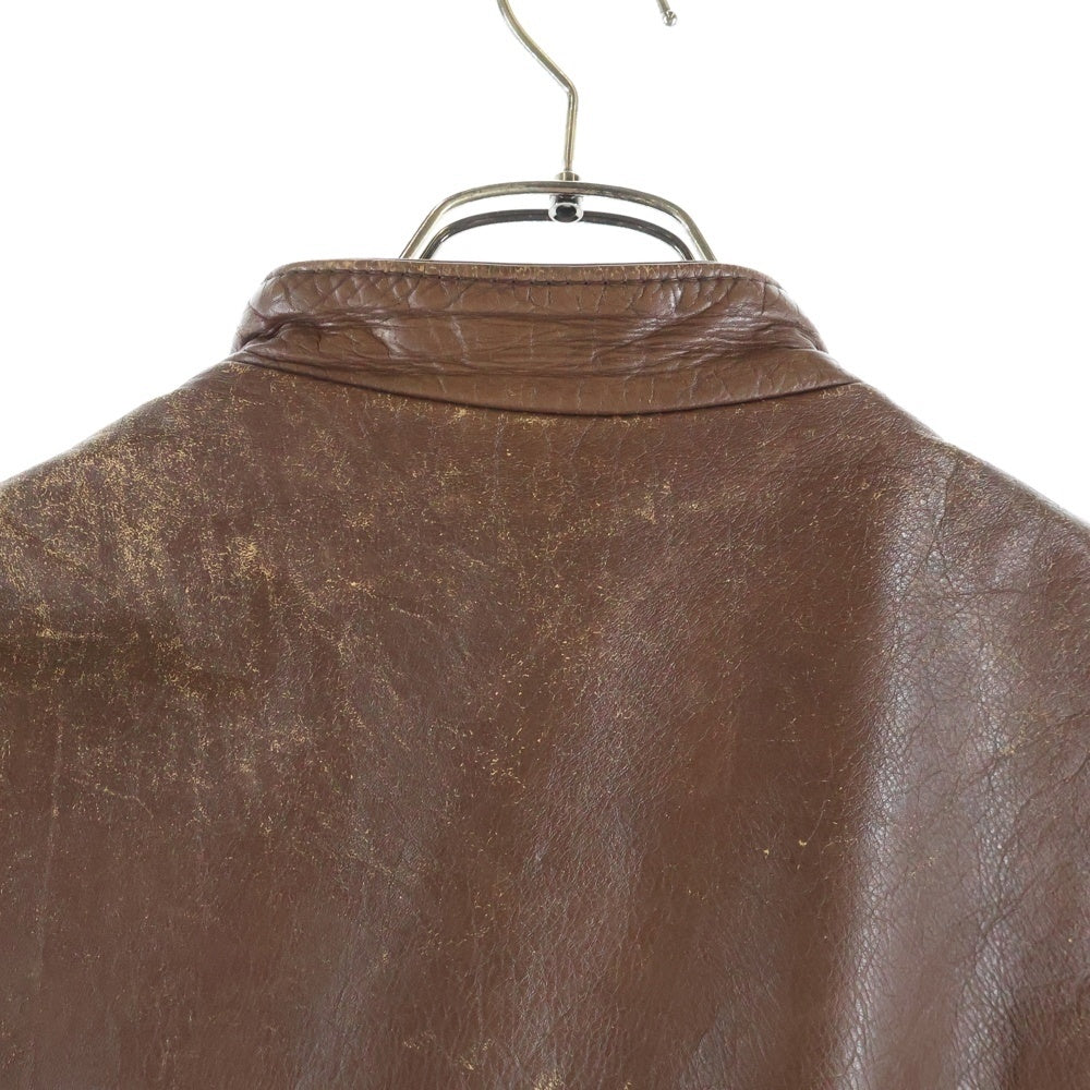 VINTAGE(ヴィンテージ) 60s-70s 涙ジップ TALON SWIFT ZIP シングルライダース ブラウン