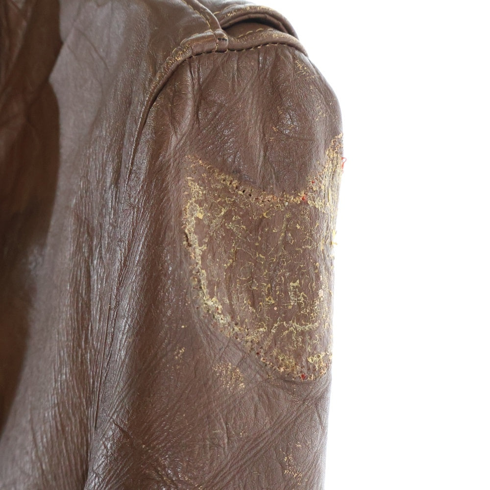 VINTAGE(ヴィンテージ) 60s-70s 涙ジップ TALON SWIFT ZIP シングルライダース ブラウン