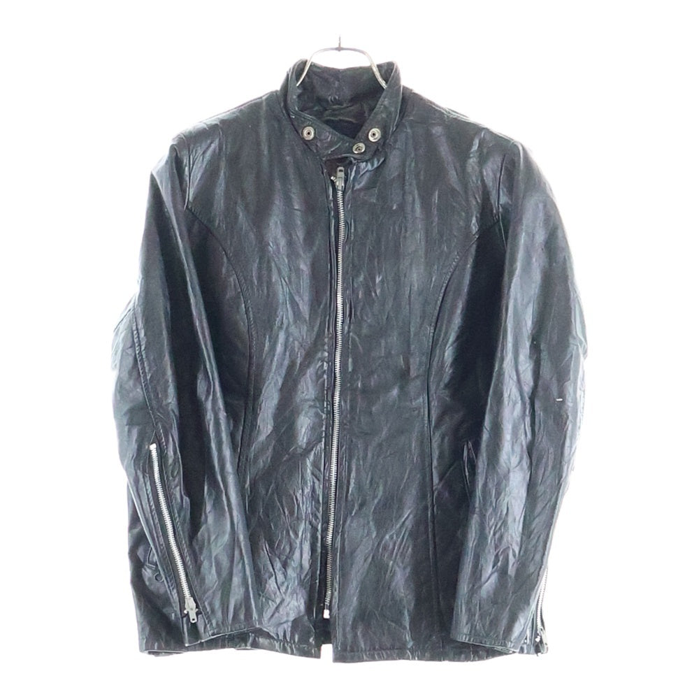 VINTAGE(ヴィンテージ) 60s-70s Excelled SERVAL ZIP 涙ジップ シングルライダースジャケット ブラック