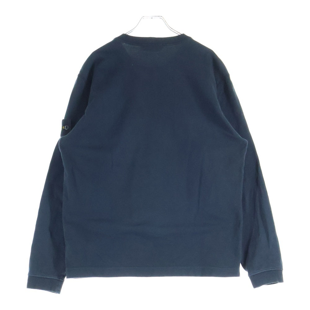 STONE ISLAND(ストーンアイランド) ロゴパッチ ロンT ロングスリーブカットソー ブラック