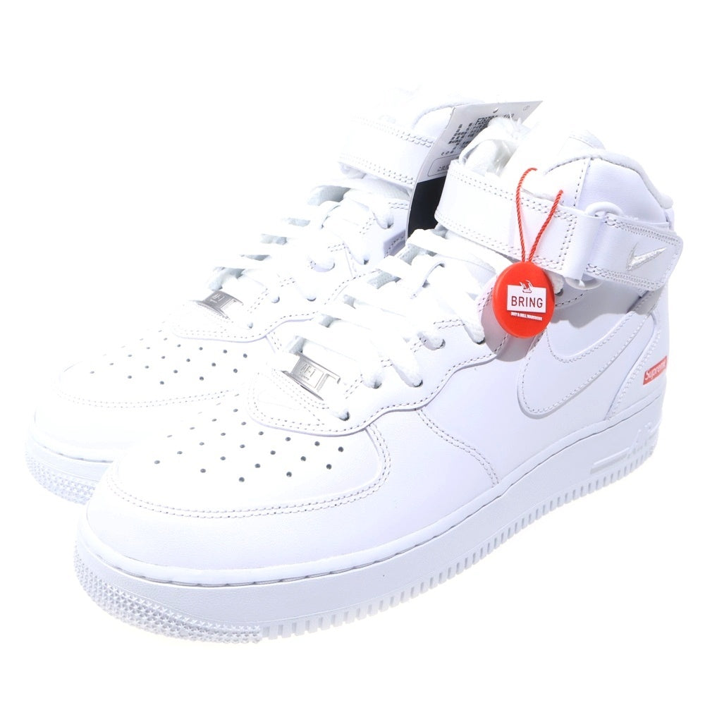SUPREME(シュプリーム) ×NIKE AIR FORCE 1 MID SP ナイキ エアフォース1ミッドカットスニーカー ホワイト FZ8784-100