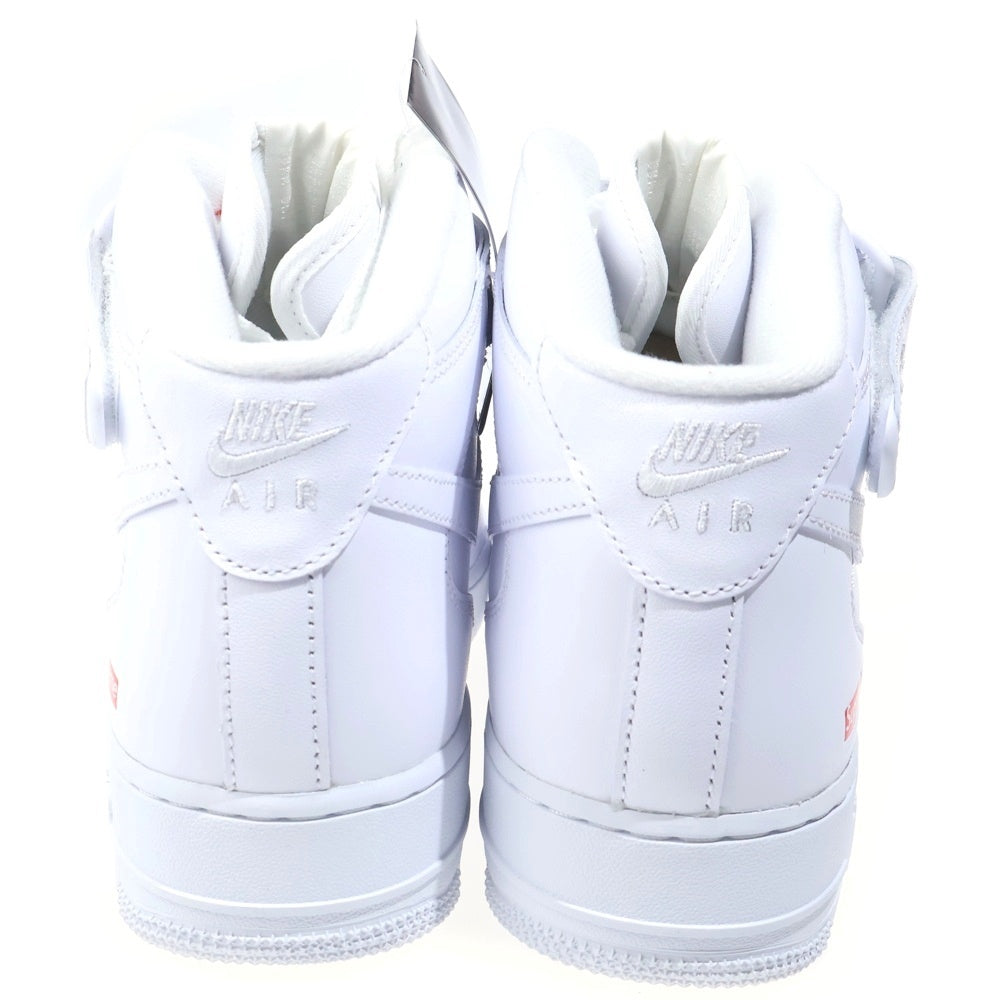SUPREME(シュプリーム) ×NIKE AIR FORCE 1 MID SP ナイキ エアフォース1ミッドカットスニーカー ホワイト FZ8784-100