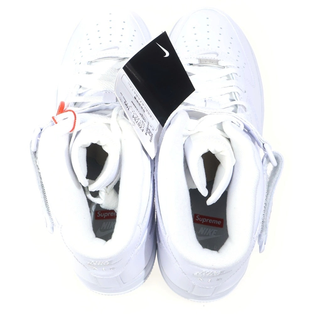 SUPREME(シュプリーム) ×NIKE AIR FORCE 1 MID SP ナイキ エアフォース1ミッドカットスニーカー ホワイト FZ8784-100
