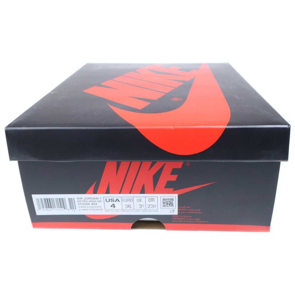 NIKE(ナイキ) Air Jordan 1 Retro High OG Dark Marina Blue ジョーダン1 US4/23cm ハイカットスニーカー ブルー レディース