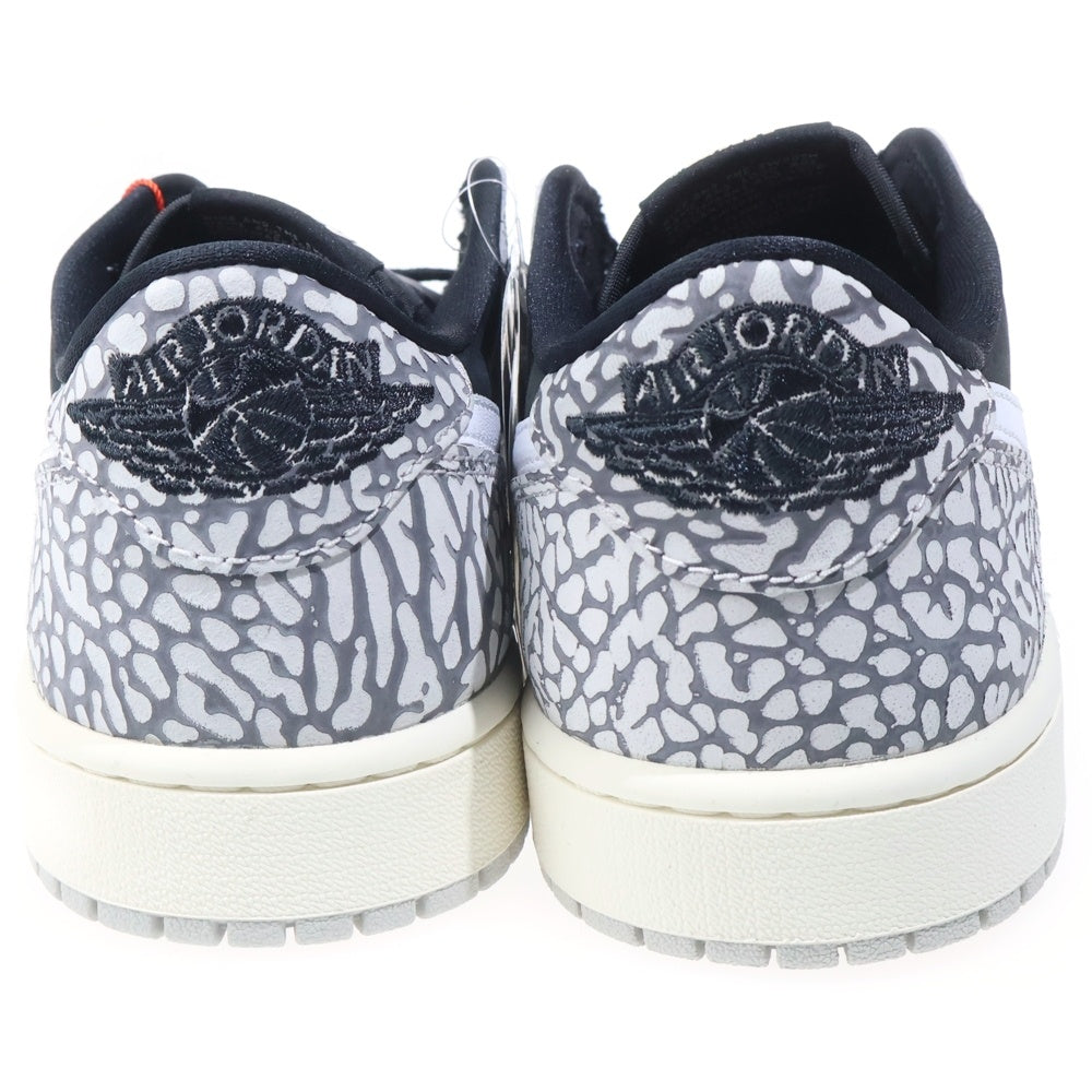 NIKE(ナイキ) Air Jordan 1 Retro Low OG Black Cement エアジョーダン1 ブラックセメント US9.5/27.5cm ローカットスニーカー ブラック