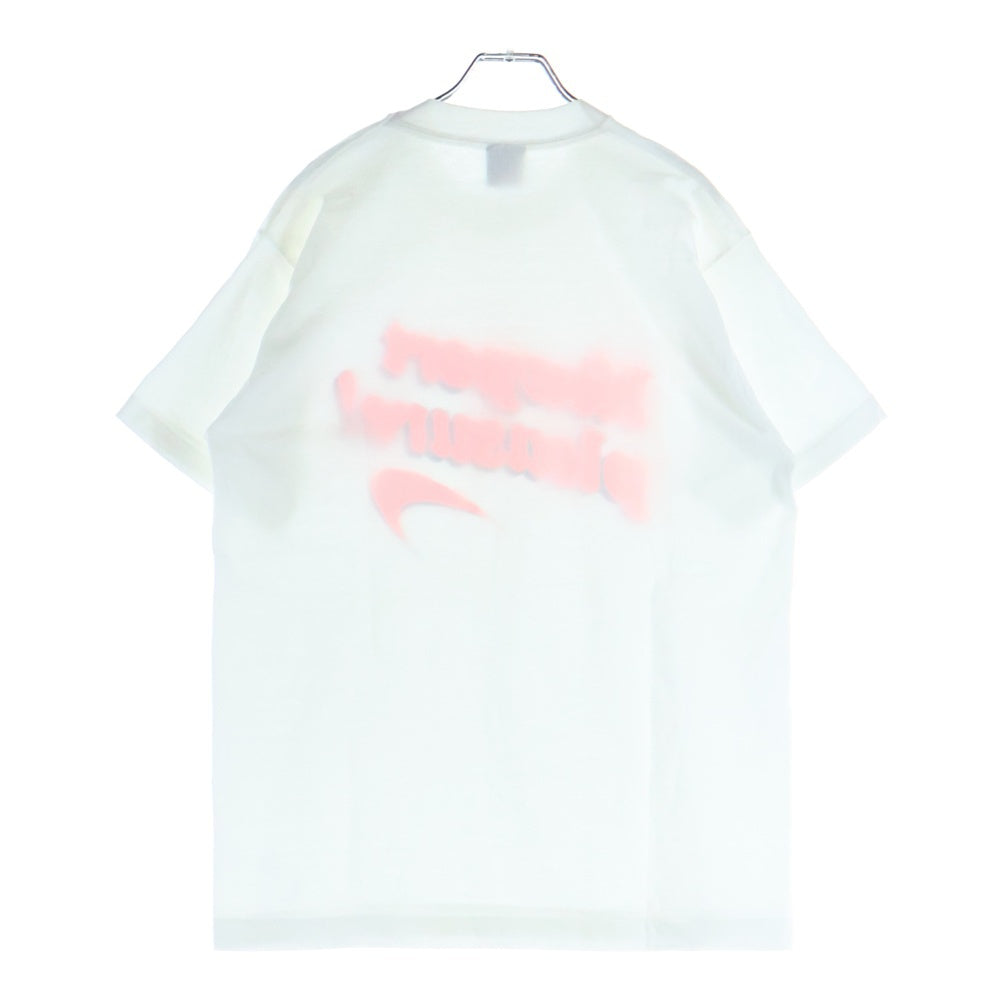 VINTAGE(ヴィンテージ) 90s NEWPORT PLEASURE オレンジ USA製 裾袖シングル クルーネックTシャツ ホワイト