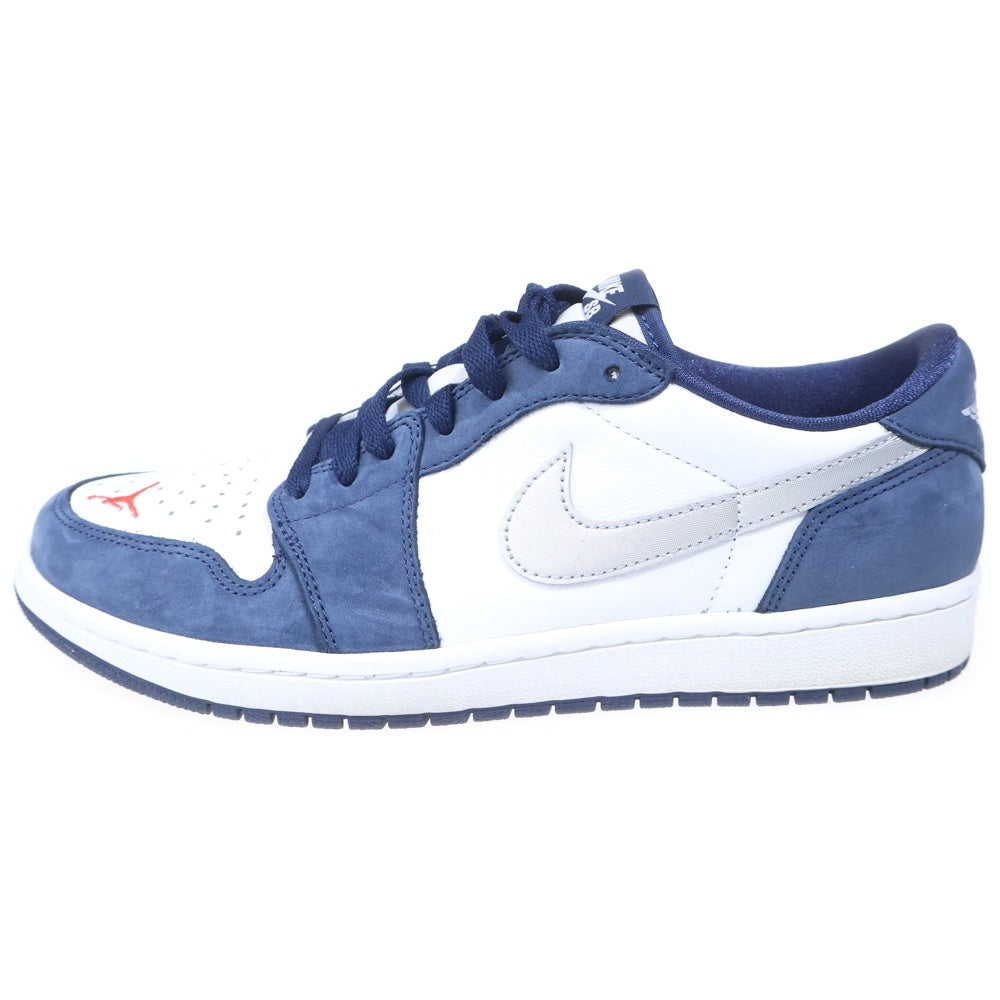 NIKE(ナイキ) SB AIR JORDAN 1 LOW QS CJ7891-400 エアジョーダン1 ローカットスニーカー ホワイト/ネイビー US10/28cm