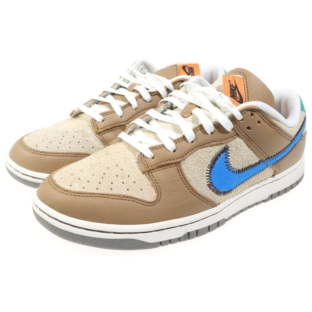 NIKE(ナイキ) ×size Dunk Low Dark Driftwood Photo BlueRattan ×サイズ ダーク ドリフトウッド フォトブルーラタン ダンクローローカットスニーカー DO6712-200 US10/28cm