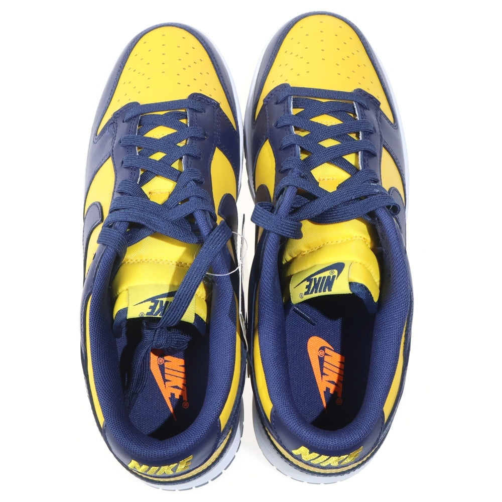 NIKE(ナイキ) DUNK LOW RETRO Michigan ダンク ミシガン ローカットスニーカー イエロー/ネイビー US10/28cm DD1391-700