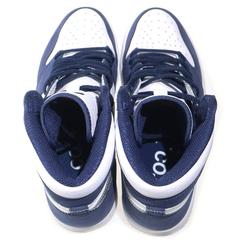 NIKE(ナイキ) AIR JORDAN 1 HIGH OG CO.JP MIDNIGHT NAVY 2020 DC1788-100 エアジョーダン1 ミッドナイトネイビー ハイカットスニーカー US10/28cm ホワイト/ネイビー