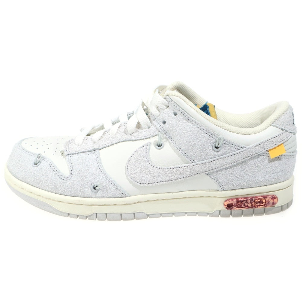 NIKE(ナイキ) ×OFF WHITE DUNK LOW The 50 Collection Lot 19 DJ0950-119 オフホワイト ダンクロー ローカットスニーカー シューズ グレー/オレンジ US10/28cm