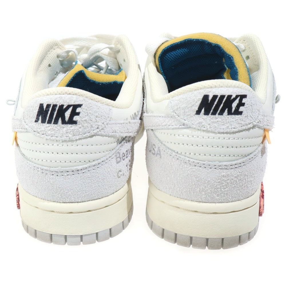 NIKE(ナイキ) ×OFF WHITE DUNK LOW The 50 Collection Lot 19 DJ0950-119 オフホワイト ダンクロー ローカットスニーカー シューズ グレー/オレンジ US10/28cm