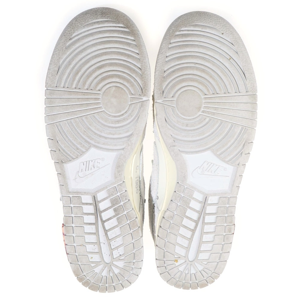 NIKE(ナイキ) ×OFF WHITE DUNK LOW The 50 Collection Lot 19 DJ0950-119 オフホワイト ダンクロー ローカットスニーカー シューズ グレー/オレンジ US10/28cm