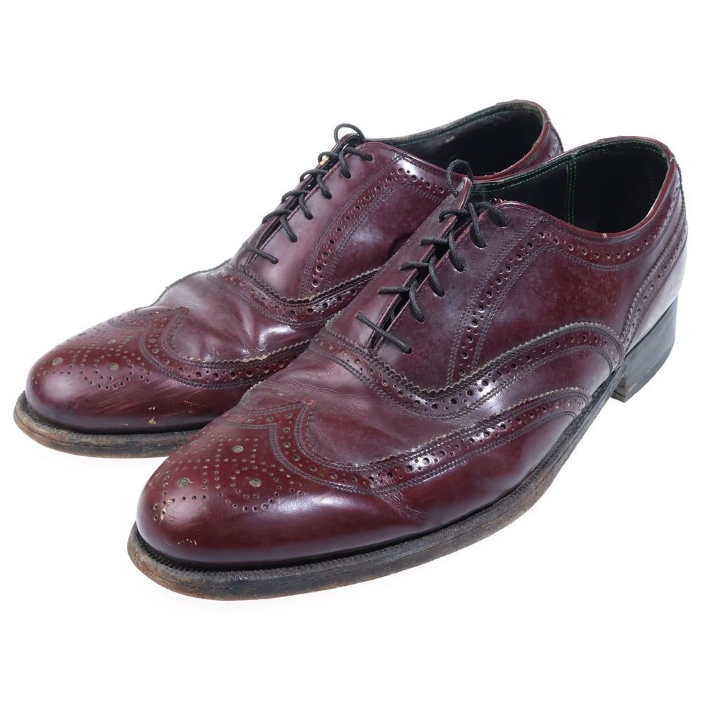 NO BRAND(ノーブランド) Royal Imperial ロイヤルインペリアル Florsheim フローシャイム ウイングチップ レースアップシューズ レッドブラウン
