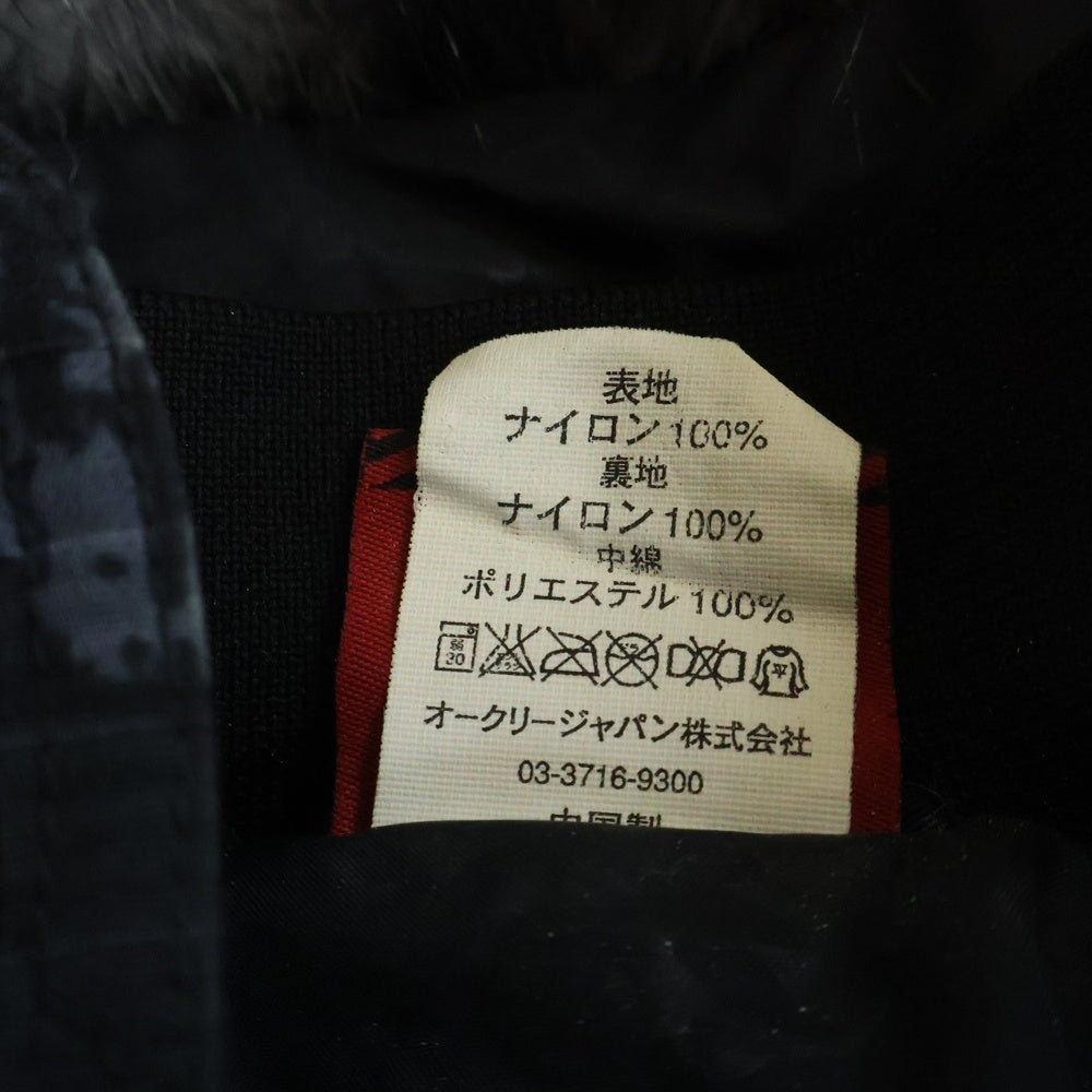 OAKLEY(オークリー) 90s カモ柄 ドラゴンスキン ファー付き マウンテンジャケット ブラック