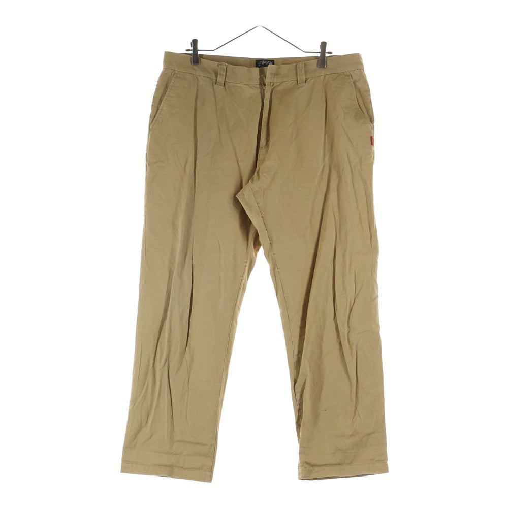 STUSSY(ステューシー) サイドロゴ ワークパンツ ベージュ