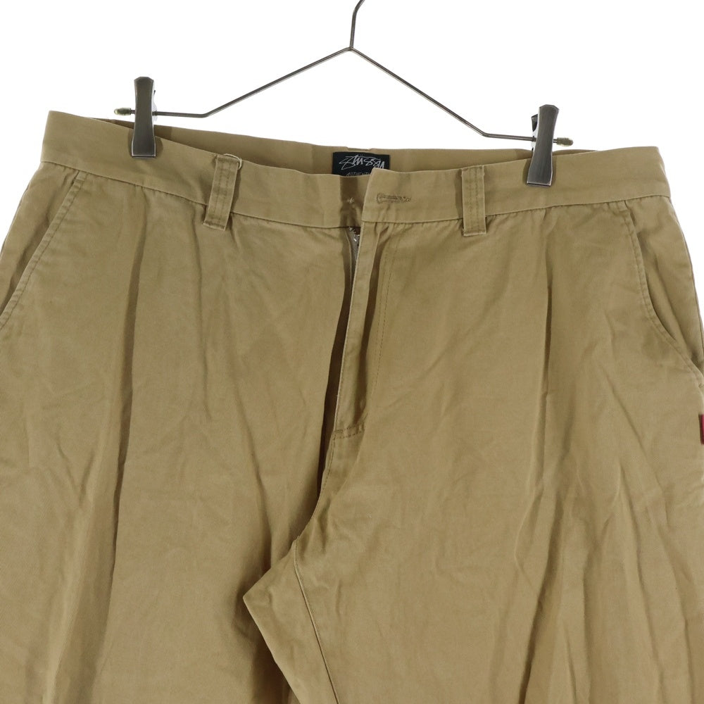 STUSSY(ステューシー) サイドロゴ ワークパンツ ベージュ