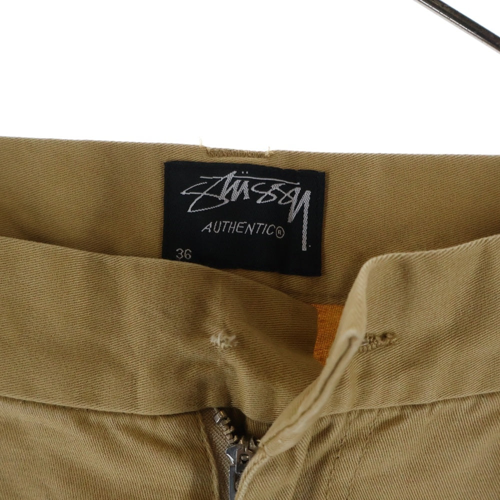 STUSSY(ステューシー) サイドロゴ ワークパンツ ベージュ