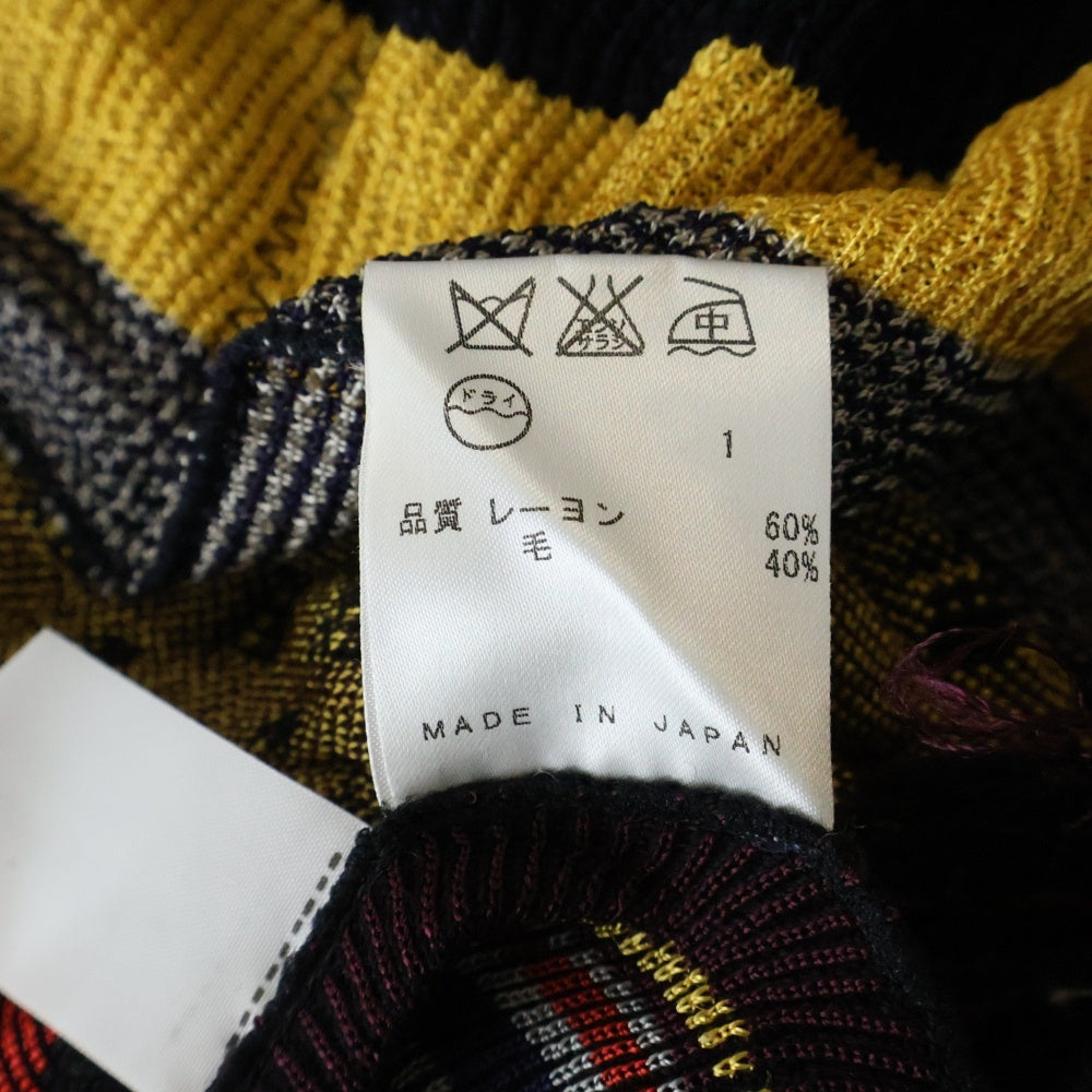 Jean Paul GAULTIER(ジャンポールゴルチエ) 総柄 ニットワンピース マルチカラー レディース
