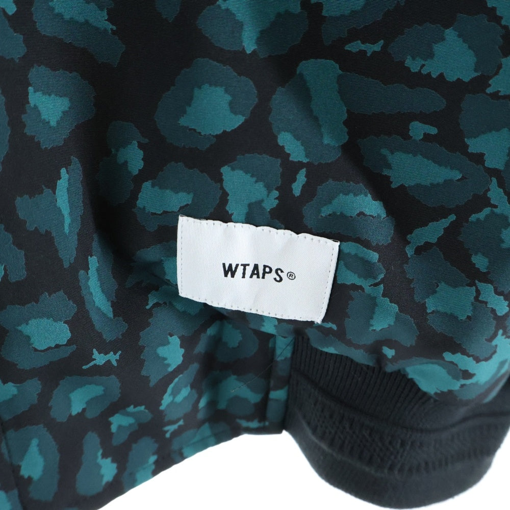 WTAPS(ダブルタップス) 21SS W1 レオパード ジップアップ ナイロンブルゾン 211TQDT-JKM02 グリーン