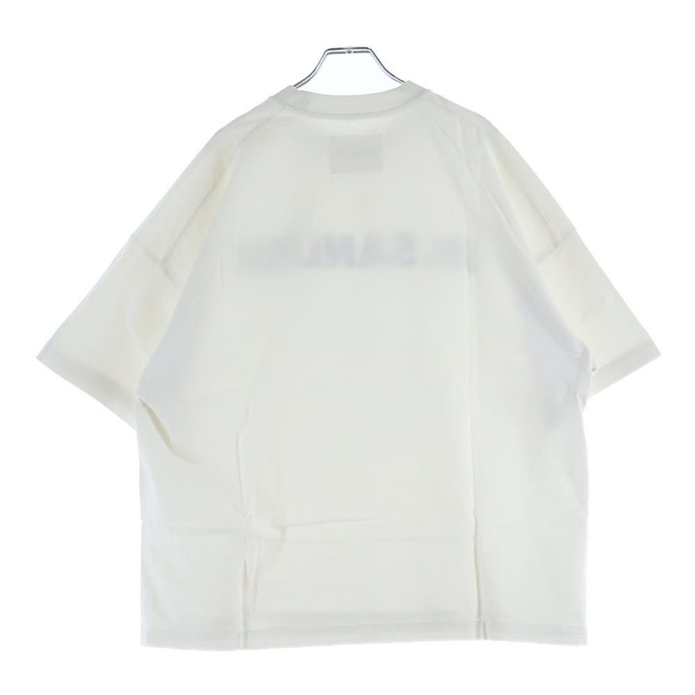 JIL SANDER(ジルサンダー) フロント ロゴプリント クルーネック半袖Tシャツカットソー ホワイト KK JM ZI 0008