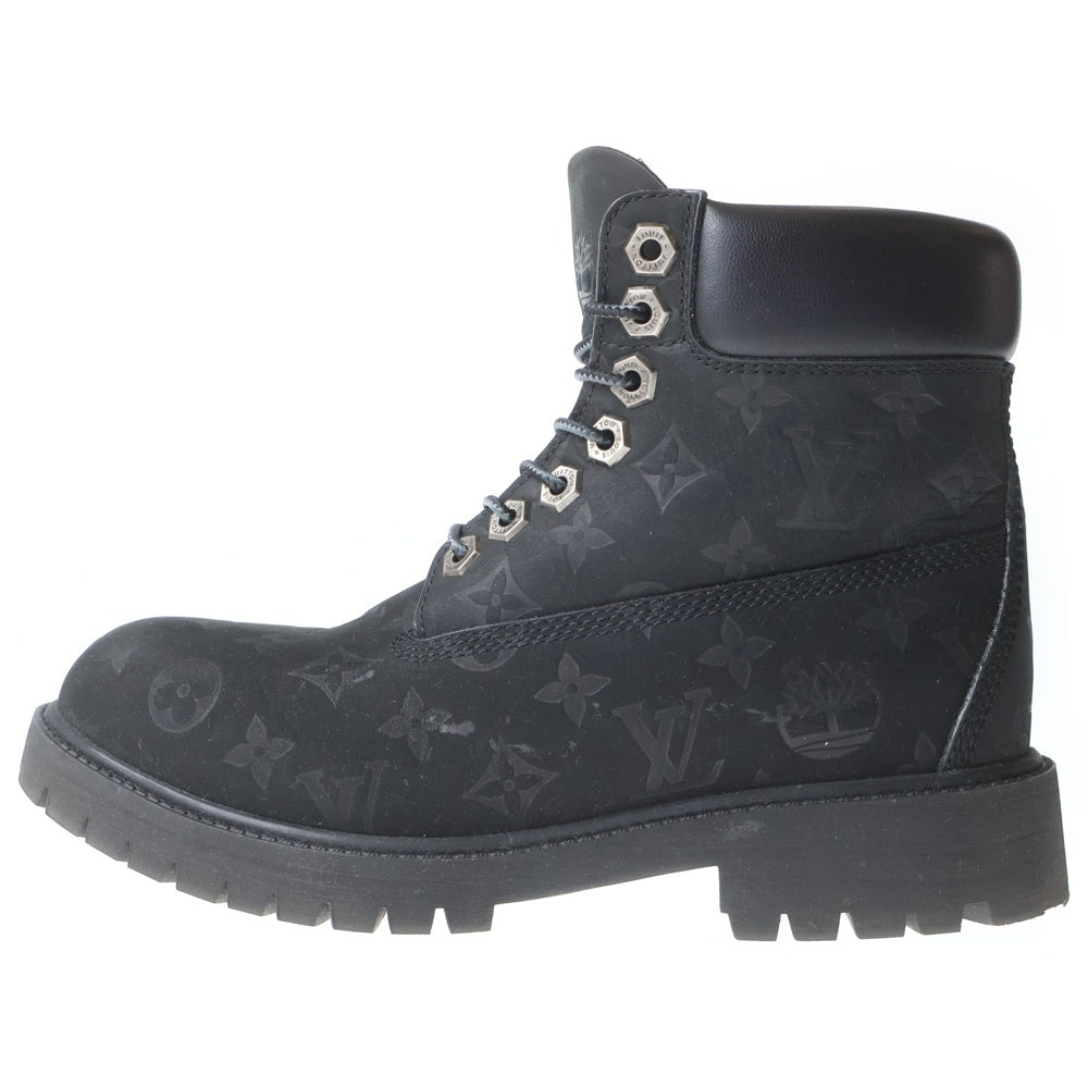 LOUIS VUITTON(ルイヴィトン) × Timberland ティンバーランド アンクルブーツ ブラック ヌバック 1AD73B