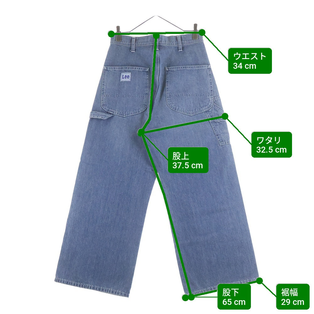 LEE(リー) ×FREAKS STORE別注 タグ付 WIDE PAINTER PANTS デニム ペインターパンツ インディゴ レディース