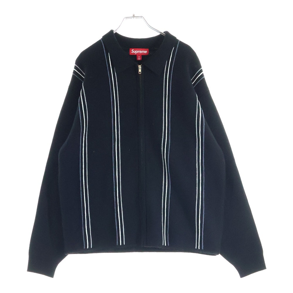 Supreme 25AW ストライプジップアップポロセーター SUPREME(シュプリーム) 25AW Stripe Zip Up Polo Sweater ストライプ
