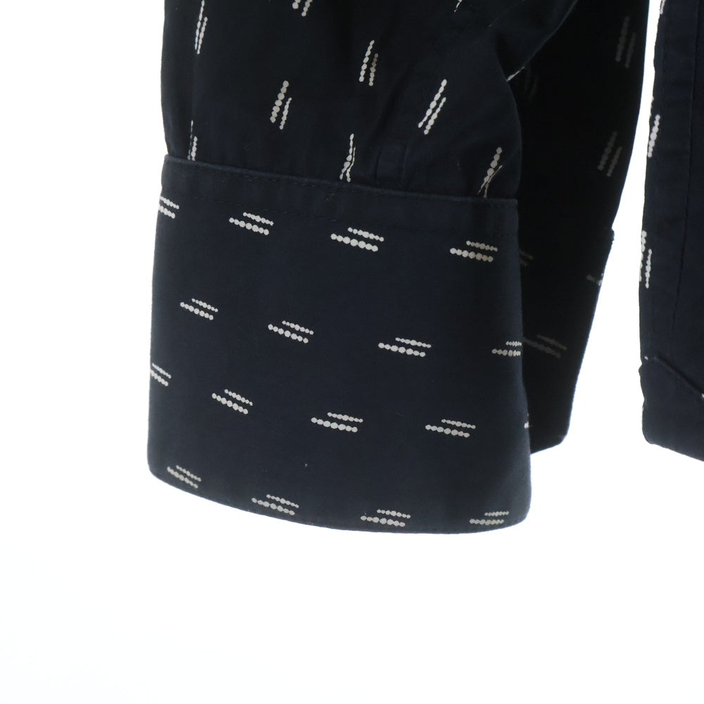 CELINE(セリーヌ) 19SS エディ期 ダブルドット ブロード 長袖シャツ 総柄 20ZZ3186D ブラック