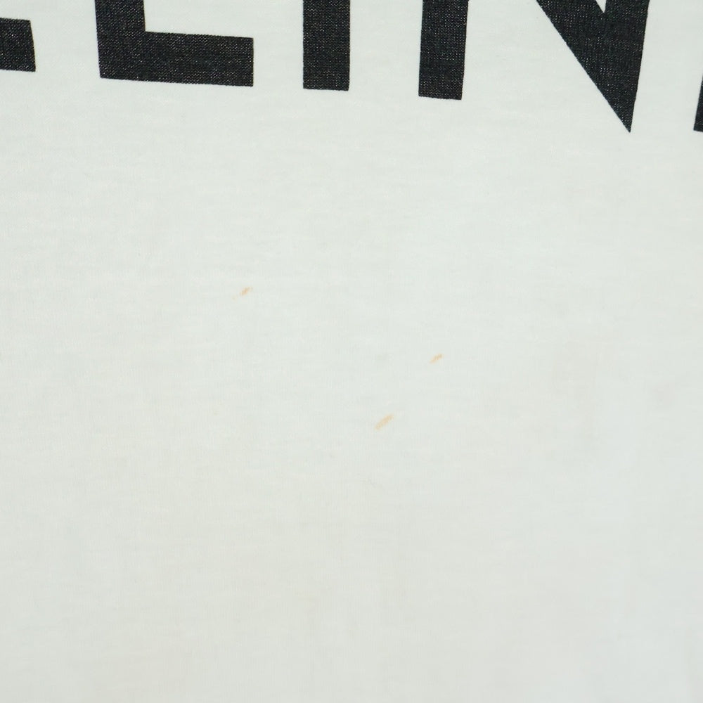 CELINE(セリーヌ) 22AW LOOSE LOGO PRINT TEE フロントロゴ ルーズロゴプリント クルーネックTシャツ 2X681671Q ホワイト