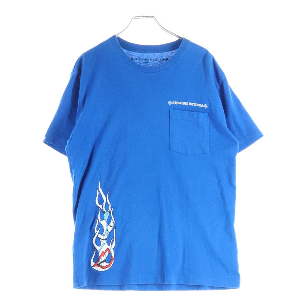 CHROME HEARTS(クロムハーツ) ×MATTY BOY PPO SPACE T-Shirt マッティ クルーネックTシャツ ブルー